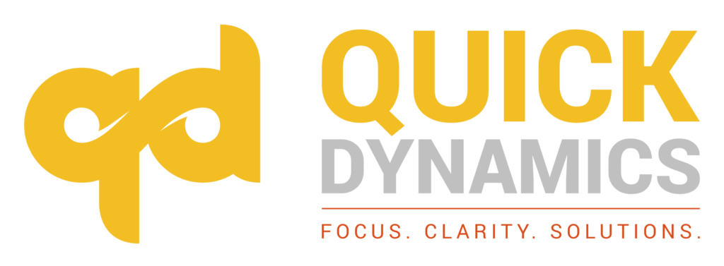 Quick Dynamics Logo. Focus. Clarity. Solutions.