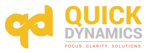 Quick Dynamics Logo. Focus. Clarity. Solutions.