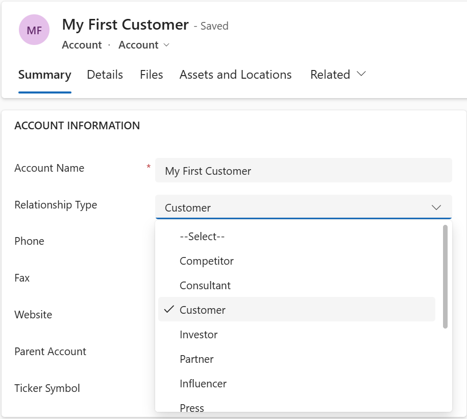 Dynamics 365 Sales Screenshot. CRM Integration