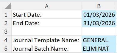 Eliminations Work Book Options
